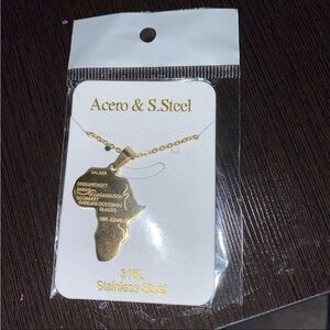 Africa Shaped Necklace